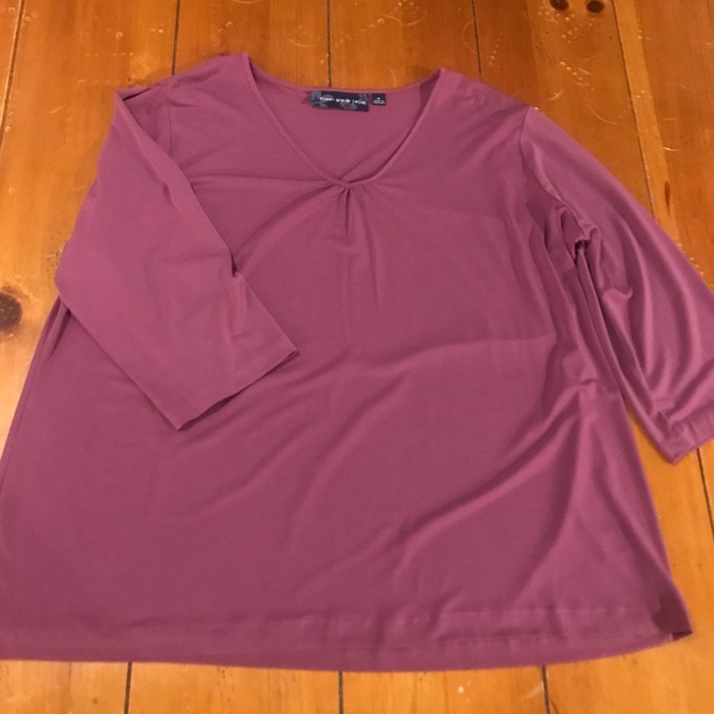 Suzan Graver, size 1x, purple pink or pink purple